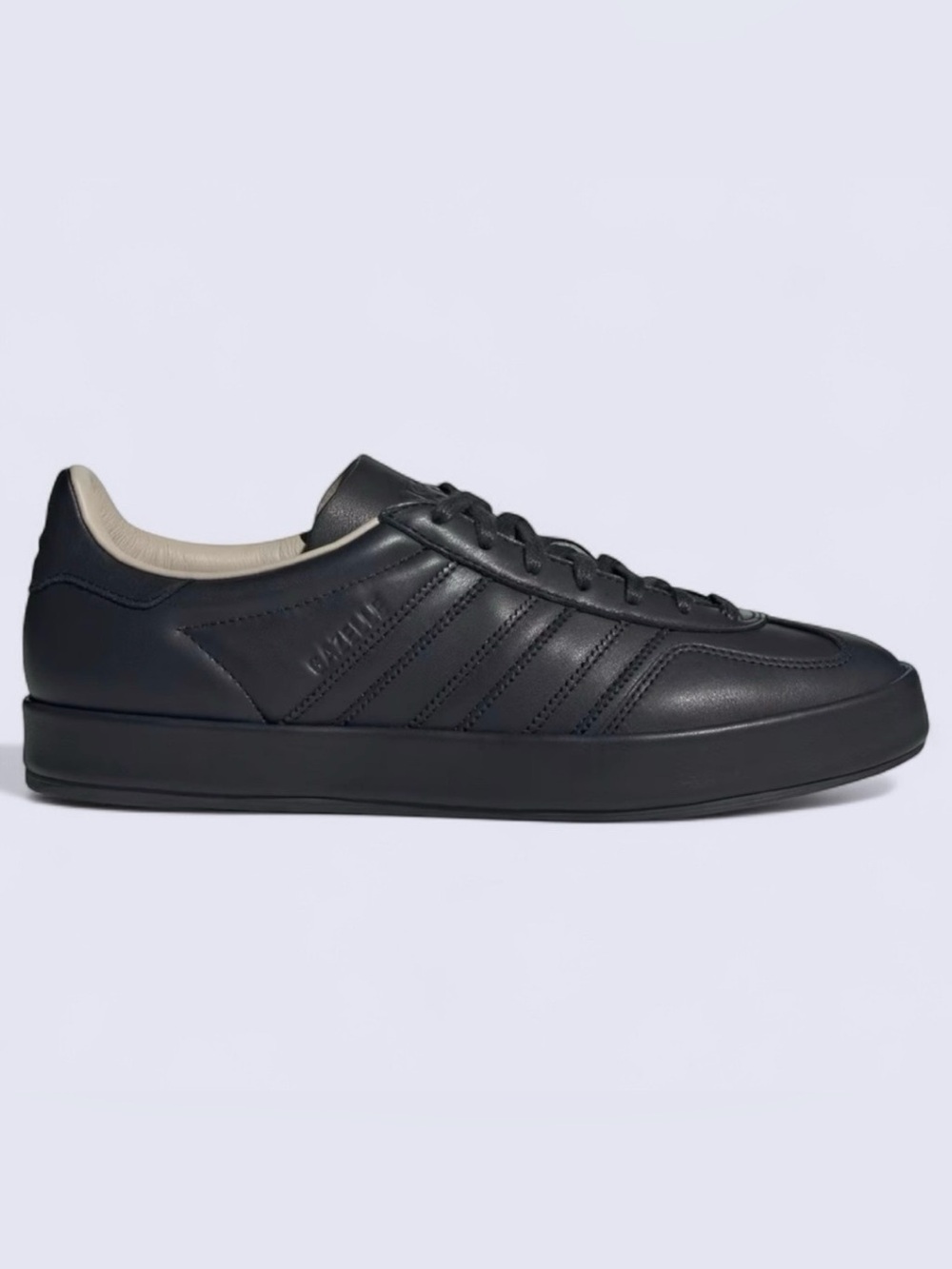 Adidas Gazelle indoor Lux sneaker shoe black leather men’s size 8 women 9 JH5415